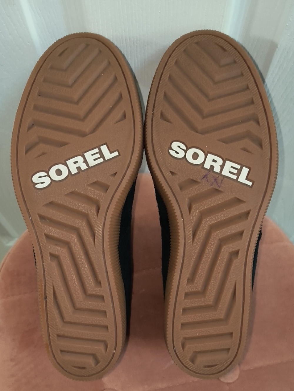 Sorel Out N About Slip-On Wedge In Black/Gum Size 8 - Picture 8 of 9